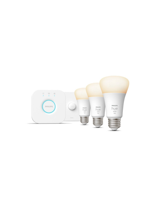 Hue Starter kit: 3 E26 Smart Bulb (75 W) with Smart Button